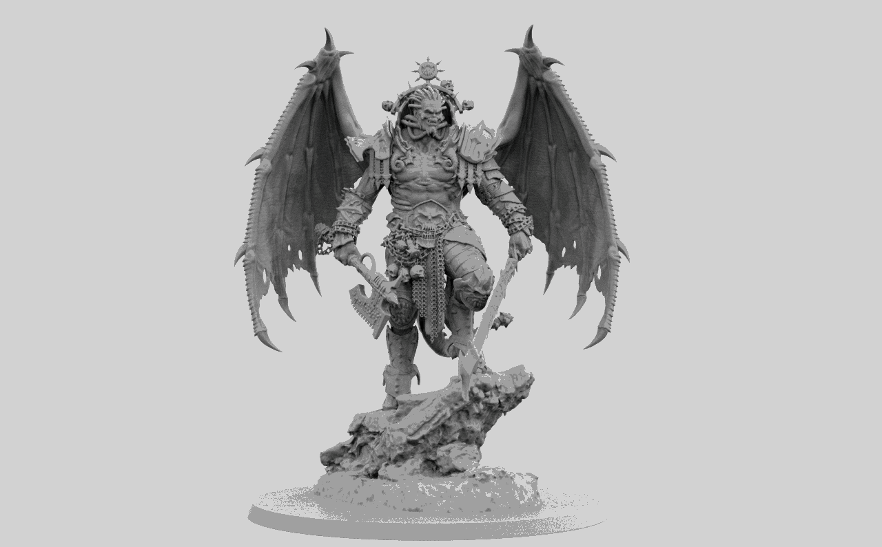 Custom miniature Bloody Hell Demon King 3d printed, oficial game scale –  Warmatz