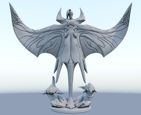 Belveth 3D-printed League of Legends champion figure. Decorate your gaming setup or home with your favorite League of Legends champion! Choose between the unpainted version, perfect for you to paint yourself, or the hand-painted version by a professional painter. Order your figure today!