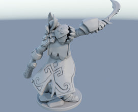 Gangplank 3D-printed League of Legends champion figure. Decorate your gaming setup or home with your favorite League of Legends champion! Choose between the unpainted version, perfect for you to paint yourself, or the hand-painted version by a professional painter. Order your figure today!