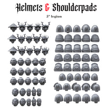 Helmets & Shoulderpads Pack for uncustom armies: 5th Legion W.S