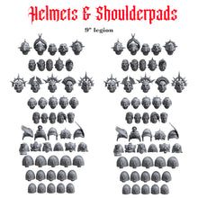 Helmets & Shoulderpads Pack for uncustom armies: 9th Legion B.A