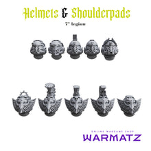 Helmets & Shoulderpads Pack for uncustom armies: 7th Legion IF