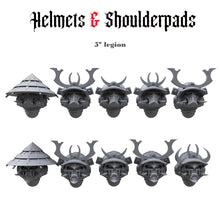 Helmets & Shoulderpads Pack for uncustom armies: 5th Legion W.S