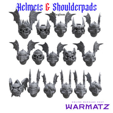 Helmets & Shoulderpads Pack for uncustom armies: 8th Legion NL