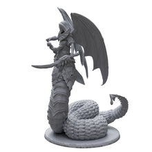 Custom miniature serpentine demon from hell of lust 3d printed, oficial game scale