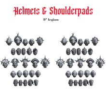 Helmets & Shoulderpads Pack for uncustom armies: 9th Legion B.A