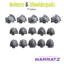 Helmets & Shoulderpads Pack for uncustom armies: 7th Legion IF