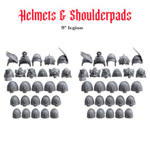 Helmets & Shoulderpads Pack for uncustom armies: 9th Legion B.A