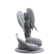 Custom miniature serpentine demon from hell of lust 3d printed, oficial game scale
