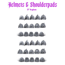 Helmets & Shoulderpads Pack for uncustom armies: 3rd Legion E.C