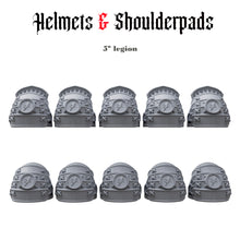 Helmets & Shoulderpads Pack for uncustom armies: 5th Legion W.S