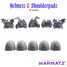 Helmets & Shoulderpads Pack for uncustom armies: 8th Legion NL