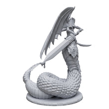 Custom miniature serpentine demon from hell of lust 3d printed, oficial game scale