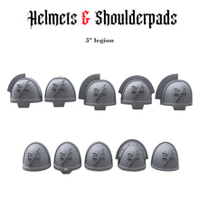 Helmets & Shoulderpads Pack for uncustom armies: 5th Legion W.S