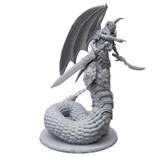 Custom miniature serpentine demon from hell of lust 3d printed, oficial game scale