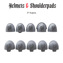 Helmets & Shoulderpads Pack for uncustom armies: 5th Legion W.S