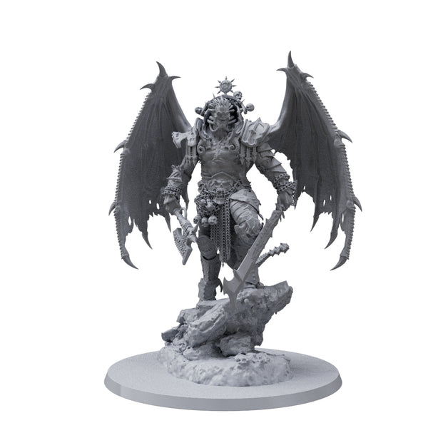 Custom miniature Bloody Hell Demon King 3d printed, oficial game scale