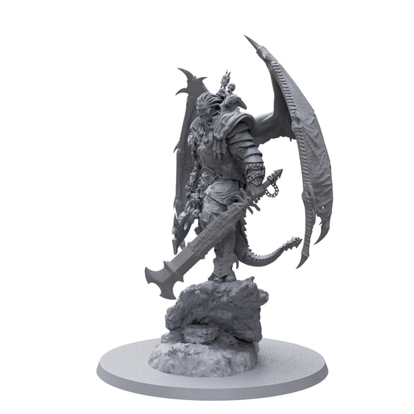 Custom miniature Bloody Hell Demon King 3d printed, oficial game scale