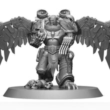 Conquer the battlefield with Corvus Corax, Primarch of the Raven Guard!  This Warmatz-exclusive custom Warhammer 40k figure is a unique piece of art that you won't find anywhere else.  With a scale identical to that of any Warhammer 40k Primarch, Corvus Corax is ready to lead your Space Marines to victory.