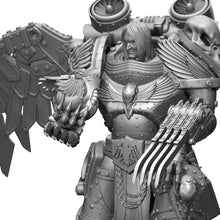 Conquer the battlefield with Corvus Corax, Primarch of the Raven Guard!  This Warmatz-exclusive custom Warhammer 40k figure is a unique piece of art that you won't find anywhere else.  With a scale identical to that of any Warhammer 40k Primarch, Corvus Corax is ready to lead your Space Marines to victory.