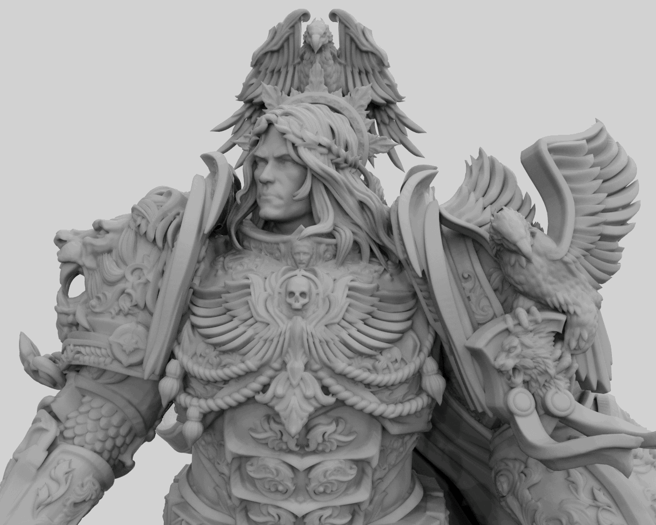 Emperor of Mankind Alternative Resin Model for Warhammer 40,000  Alternate resin model available to fans of Warhammer 40,000. This stunning model is made from high quality resin and is beautifully detailed.  This model is perfect for Warhammer 40,000 players and collectors. It is a great addition to any army and will impress your opponents.  Characteristics:  - Made of high quality resin  - Very detailed  - Alternate model, unofficial from Games Workshop