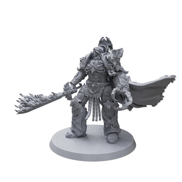 King of the lion empire with a sword of fire Custom 3D Printed Miniature