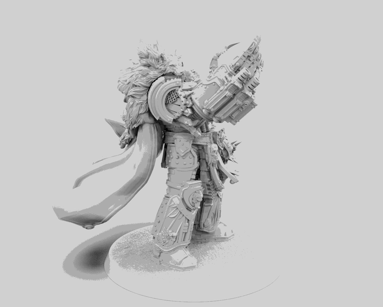Horus Alternative Resin Model for Warhammer 40,000  Alternate resin model available to fans of Warhammer 40,000. This stunning model is made from high quality resin and is beautifully detailed.  This model is perfect for Warhammer 40,000 players and collectors. It is a great addition to any army and will impress your opponents.  Characteristics:  - Made of high quality resin  - Very detailed  - Alternate model, unofficial from Games Workshop