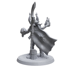 Custom miniature the colossal Red Wizard 3d printed, oficial game scale