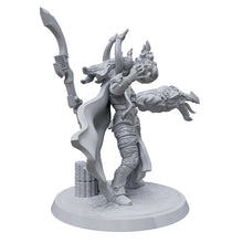 Custom miniature the colossal Red Wizard 3d printed, oficial game scale