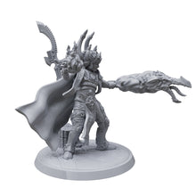 Custom miniature the colossal Red Wizard 3d printed, oficial game scale