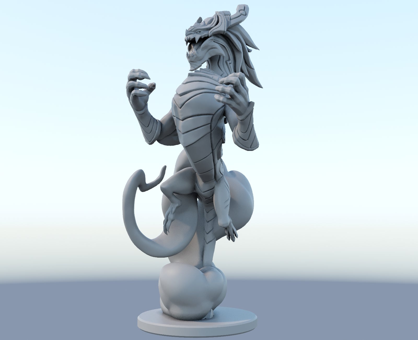 Aurelion Sol 3D-printed League of Legends champion figure. Decorate your gaming setup or home with your favorite League of Legends champion! Choose between the unpainted version, perfect for you to paint yourself, or the hand-painted version by a professional painter. Order your figure today!