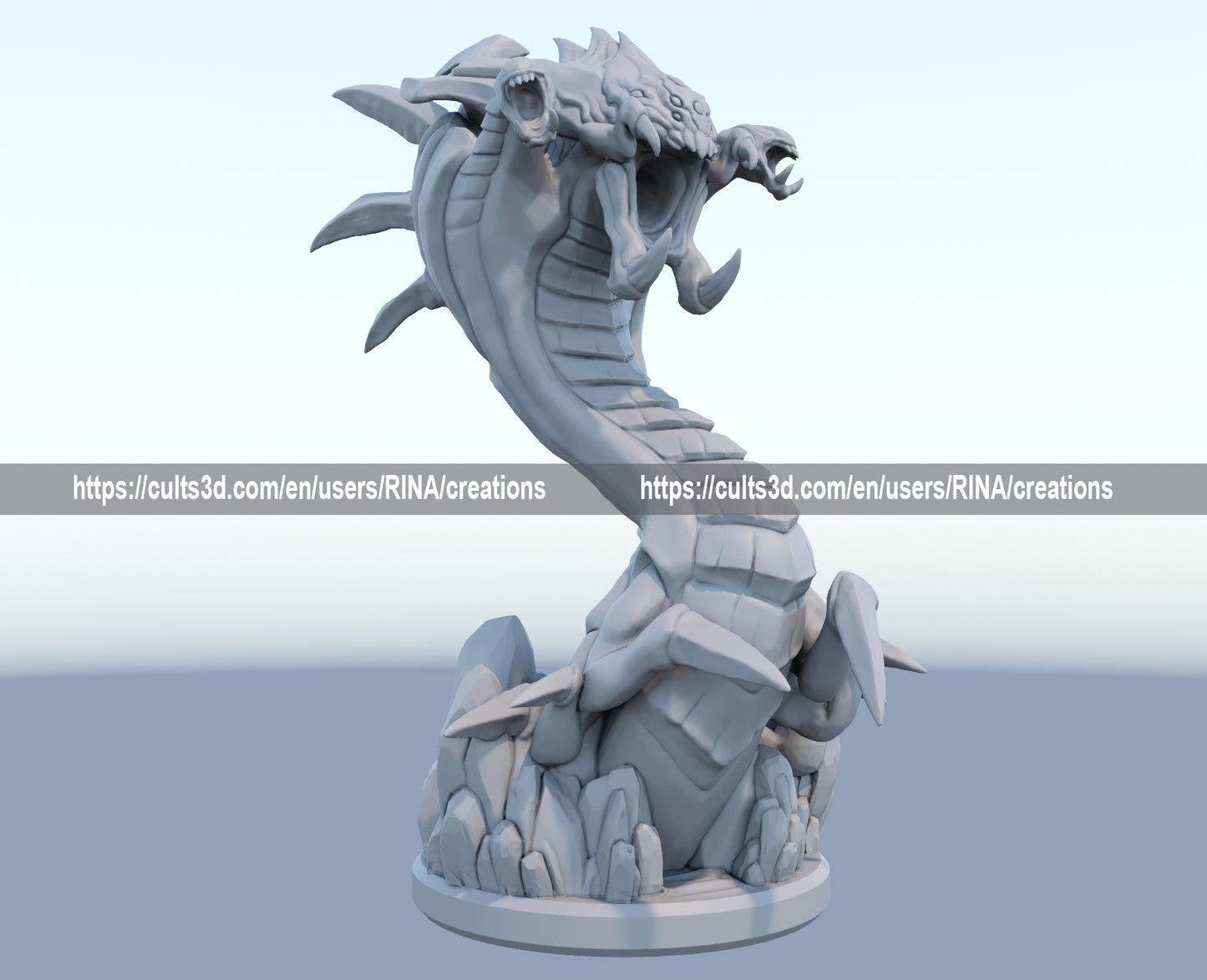 Baron Nashor 3D-printed League of Legends champion figure. Decorate your gaming setup or home with your favorite League of Legends champion! Choose between the unpainted version, perfect for you to paint yourself, or the hand-painted version by a professional painter. Order your figure today!