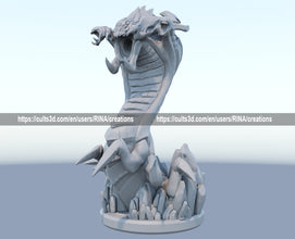 Baron Nashor 3D-printed League of Legends champion figure. Decorate your gaming setup or home with your favorite League of Legends champion! Choose between the unpainted version, perfect for you to paint yourself, or the hand-painted version by a professional painter. Order your figure today!