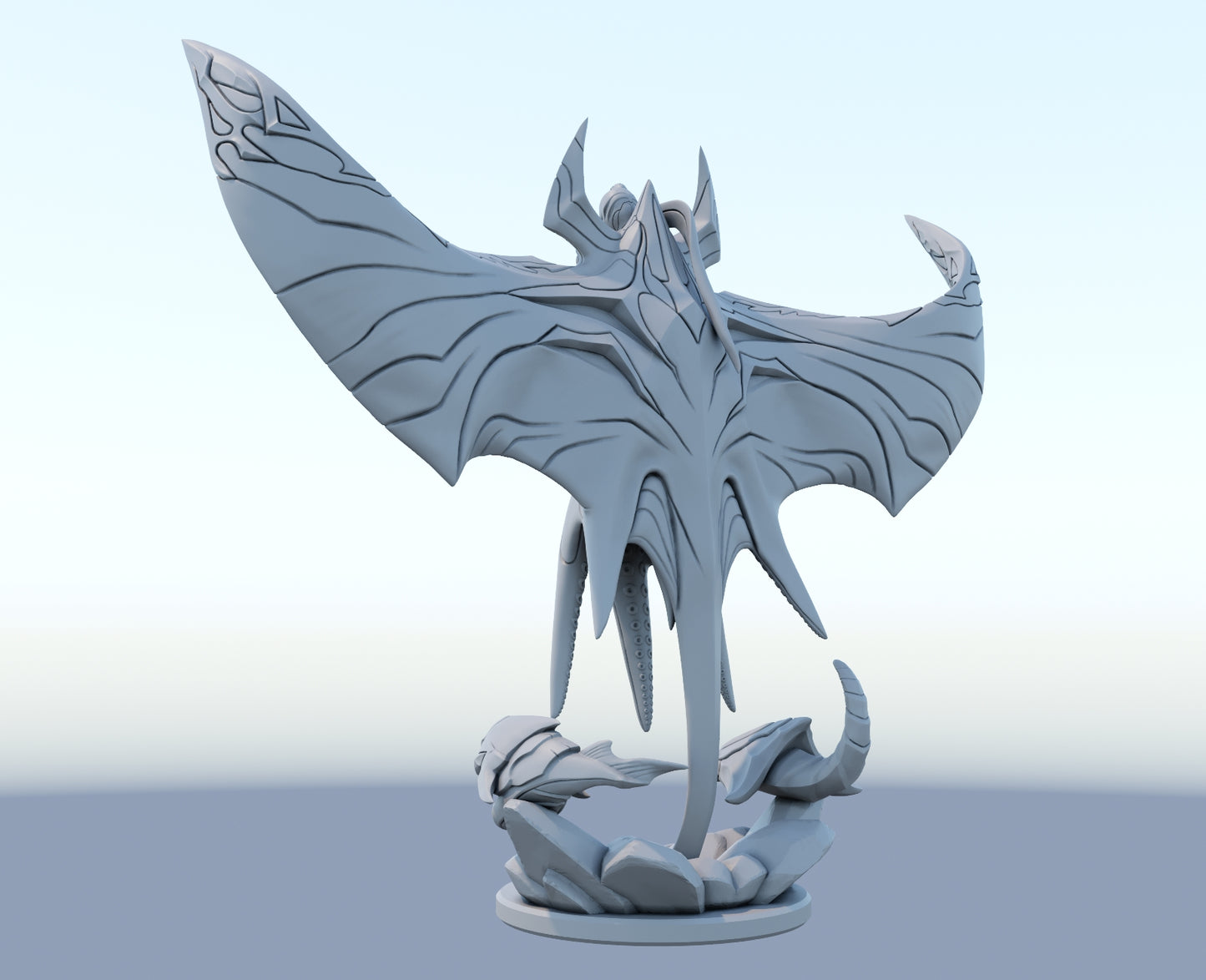 Belveth 3D-printed League of Legends champion figure. Decorate your gaming setup or home with your favorite League of Legends champion! Choose between the unpainted version, perfect for you to paint yourself, or the hand-painted version by a professional painter. Order your figure today!