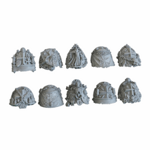 black templars 3 spacemarines shoulder pads w40k