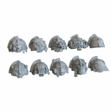 black templars 4 spacemarines shoulder pads w40k