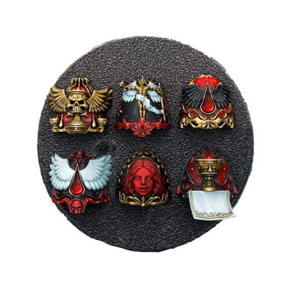 blood angels 1 spacemarines shoulder pads w40k