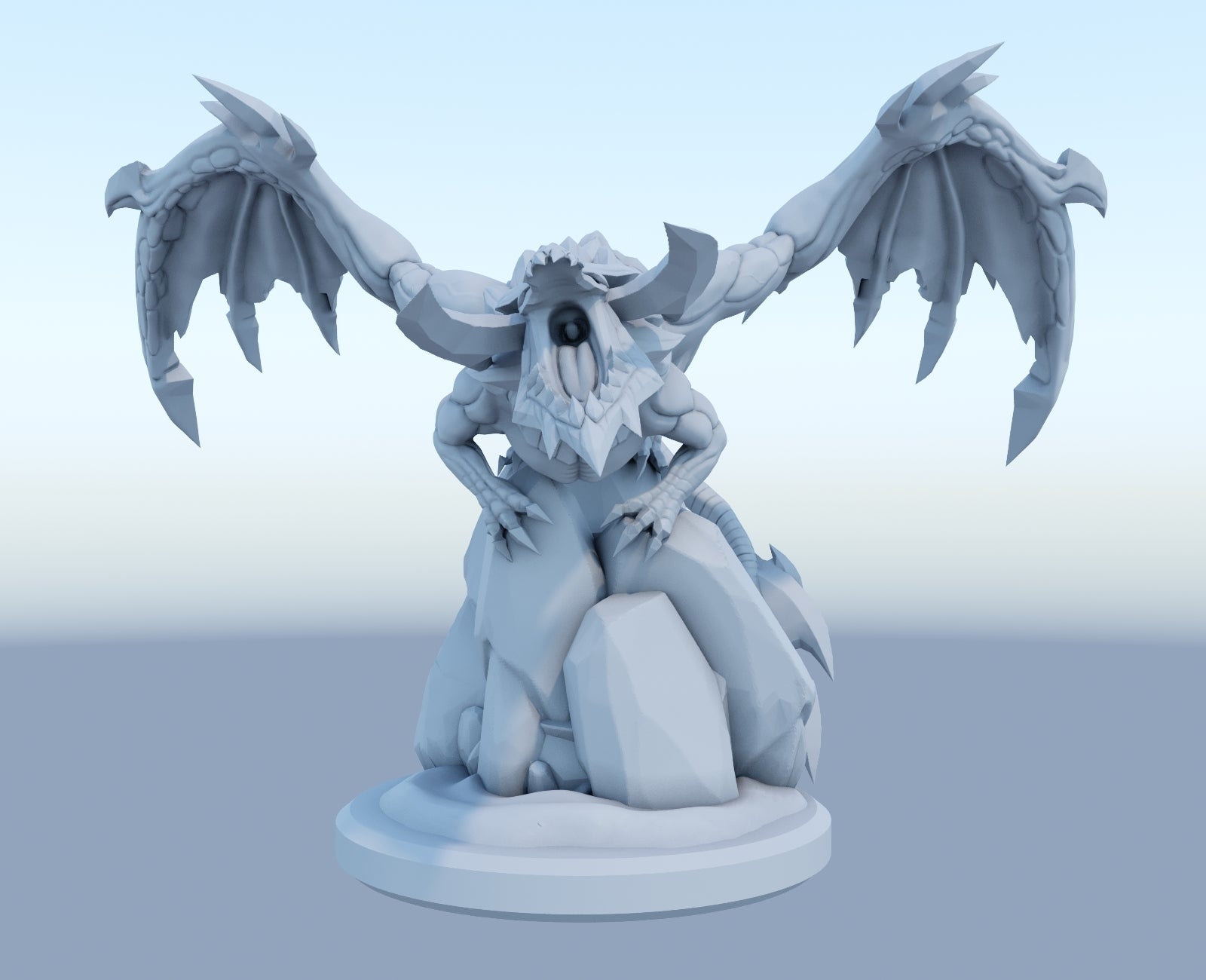 Elder dragon 3D-printed League of Legends champion figure. Decorate your gaming setup or home with your favorite League of Legends champion! Choose between the unpainted version, perfect for you to paint yourself, or the hand-painted version by a professional painter. Order your figure today!