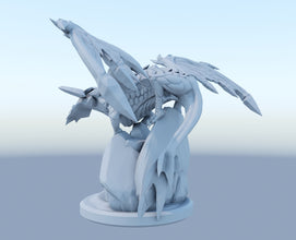 Elder dragon 3D-printed League of Legends champion figure. Decorate your gaming setup or home with your favorite League of Legends champion! Choose between the unpainted version, perfect for you to paint yourself, or the hand-painted version by a professional painter. Order your figure today!