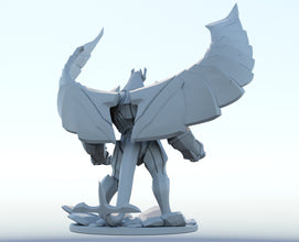 Galio 3D-printed League of Legends champion figure. Decorate your gaming setup or home with your favorite League of Legends champion! Choose between the unpainted version, perfect for you to paint yourself, or the hand-painted version by a professional painter. Order your figure today!