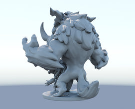 Gnar 3D-printed League of Legends champion figure. Decorate your gaming setup or home with your favorite League of Legends champion! Choose between the unpainted version, perfect for you to paint yourself, or the hand-painted version by a professional painter. Order your figure today!