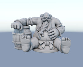 Gragas 3D-printed League of Legends champion figure. Decorate your gaming setup or home with your favorite League of Legends champion! Choose between the unpainted version, perfect for you to paint yourself, or the hand-painted version by a professional painter. Order your figure today!