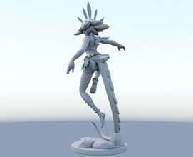 Neeko 3D-printed League of Legends champion figure. Decorate your gaming setup or home with your favorite League of Legends champion! Choose between the unpainted version, perfect for you to paint yourself, or the hand-painted version by a professional painter. Order your figure today!