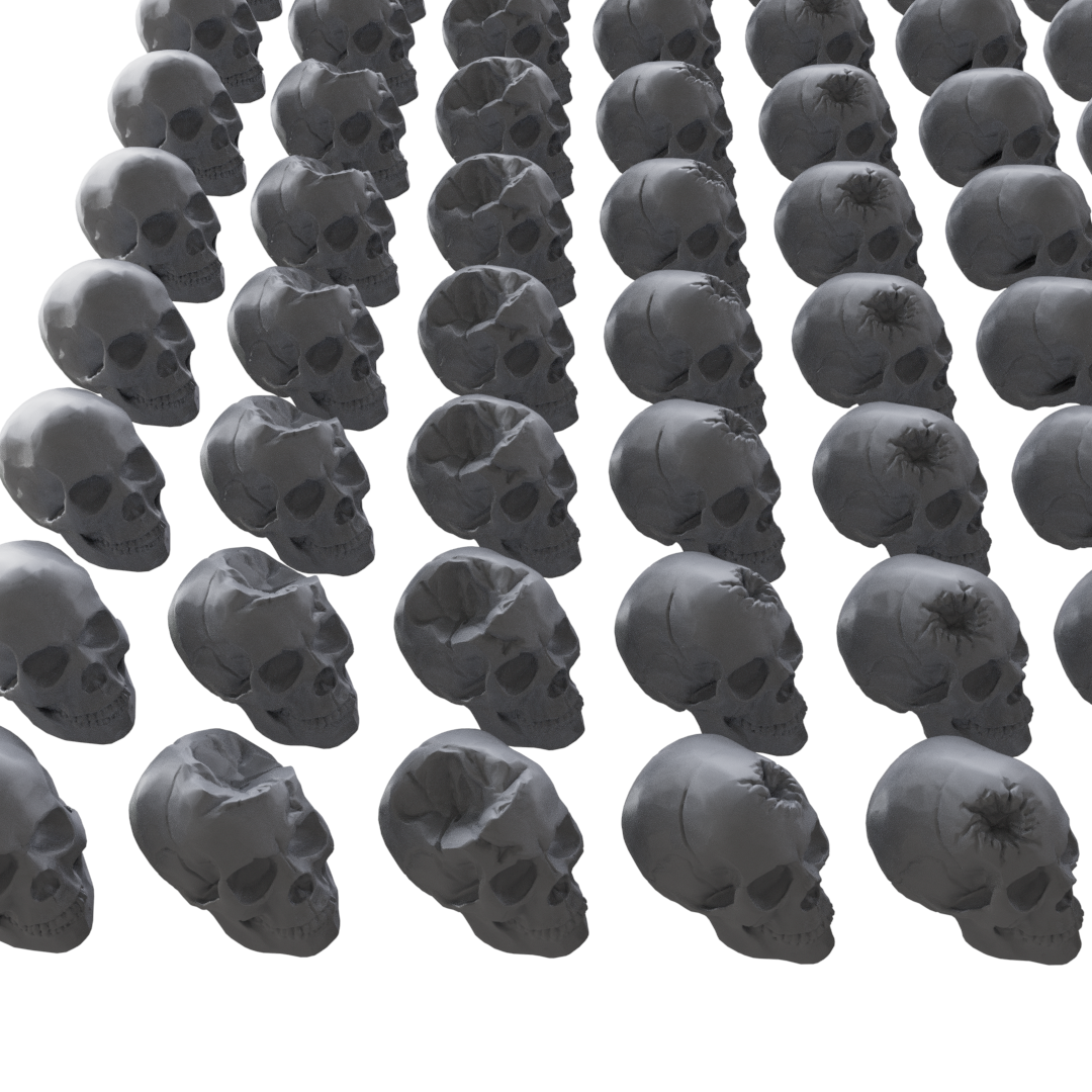 300x Skulls for decoration of bases and terrain