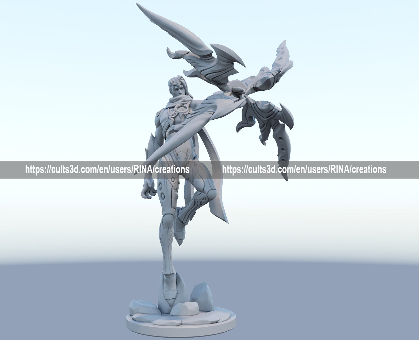 Varus 3D-printed League of Legends champion figure. Decorate your gaming setup or home with your favorite League of Legends champion! Choose between the unpainted version, perfect for you to paint yourself, or the hand-painted version by a professional painter. Order your figure today!
