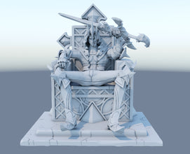 Viego 3D-printed League of Legends champion figure. Decorate your gaming setup or home with your favorite League of Legends champion! Choose between the unpainted version, perfect for you to paint yourself, or the hand-painted version by a professional painter. Order your figure today!