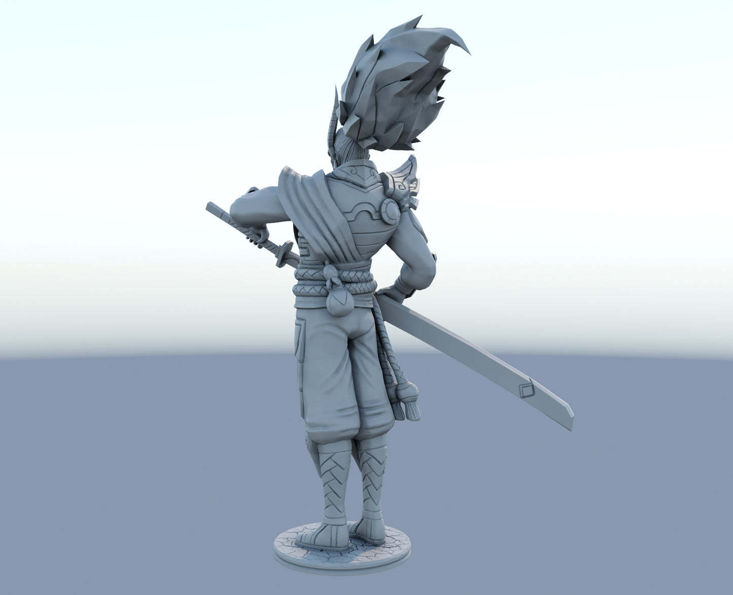 Yasuo Blood Moon 3D-printed League of Legends champion figure. Decorate your gaming setup or home with your favorite League of Legends champion! Choose between the unpainted version, perfect for you to paint yourself, or the hand-painted version by a professional painter. Order your figure today!