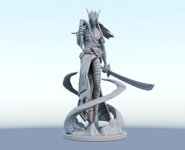 Yone 3D-printed League of Legends champion figure. Decorate your gaming setup or home with your favorite League of Legends champion! Choose between the unpainted version, perfect for you to paint yourself, or the hand-painted version by a professional painter. Order your figure today!